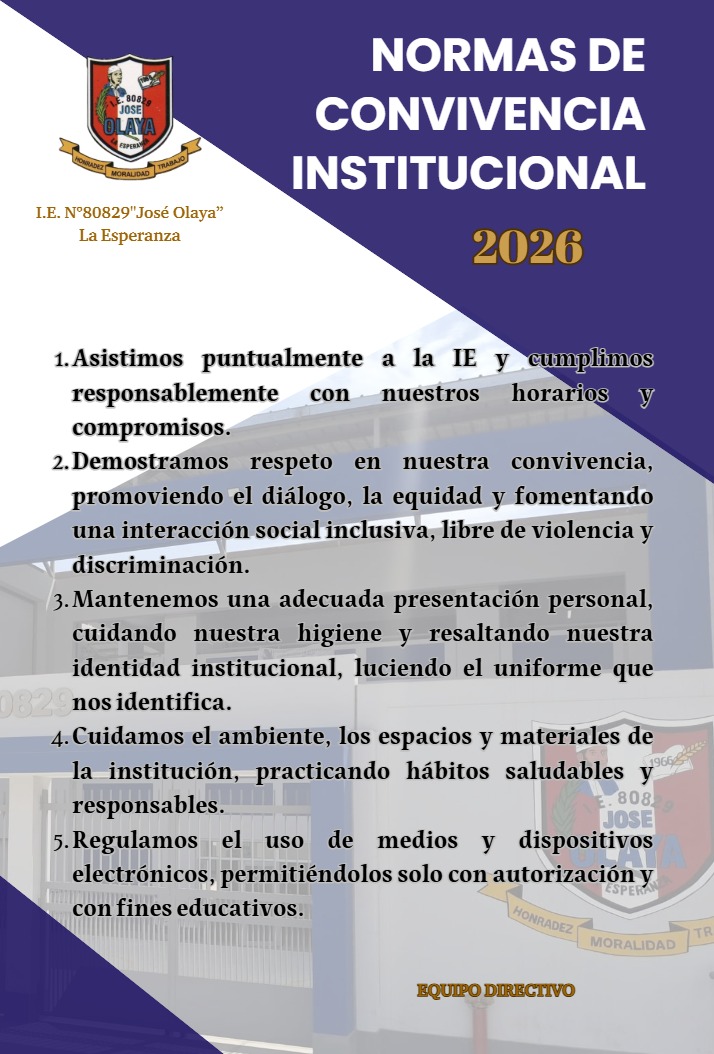 Póster Normas de Convivencia 2026